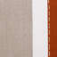 Coussin à rayures 20 po x 20 po en lin rouille et gris rayé