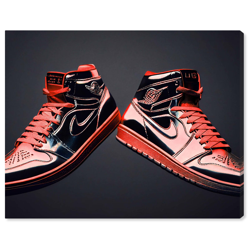 "Sneaker" sur toile Notoriart, Toile tendue, H 45 po x l 30 po