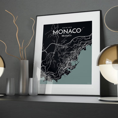 Monaco City Map, impression