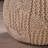Bordeaux  Knitted Cotton Round Pouf, Beige-789777761
