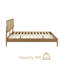 Lit plateforme en bois massif NTC Lupin avec tête de lit et lattes silencieuses, style Mid-Century moderne, capacité de poids de 1000 lb, assemblage sans effort, aspect très grand teck-425854247-416198690