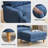 47" Upholstered Accent Chair With Ottoman,-134258948