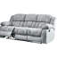 Inclinable et - Tissu gris, structure en bois, fauteuil inclinable manuel, accoudoirs rembourrés surdimensionnés, méridienne, coussins attachés, extra, performance de glissement en douceur et, fabrication 100% tissu, système, devant roulé