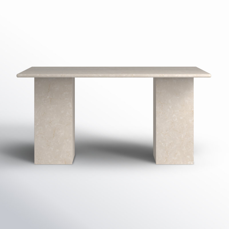 Arum Marble Writing Desk, Cream