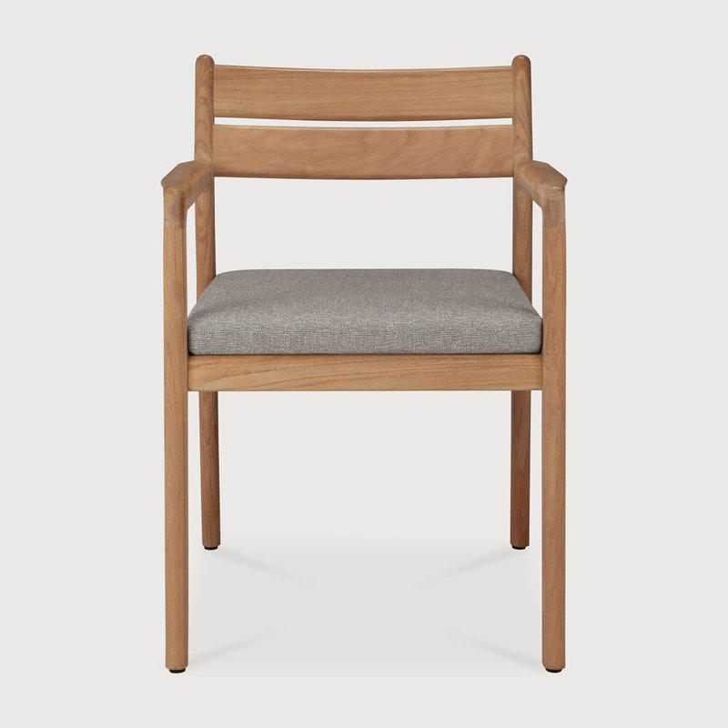 Jack Outdoor Teak Dining Armchair, Mocha