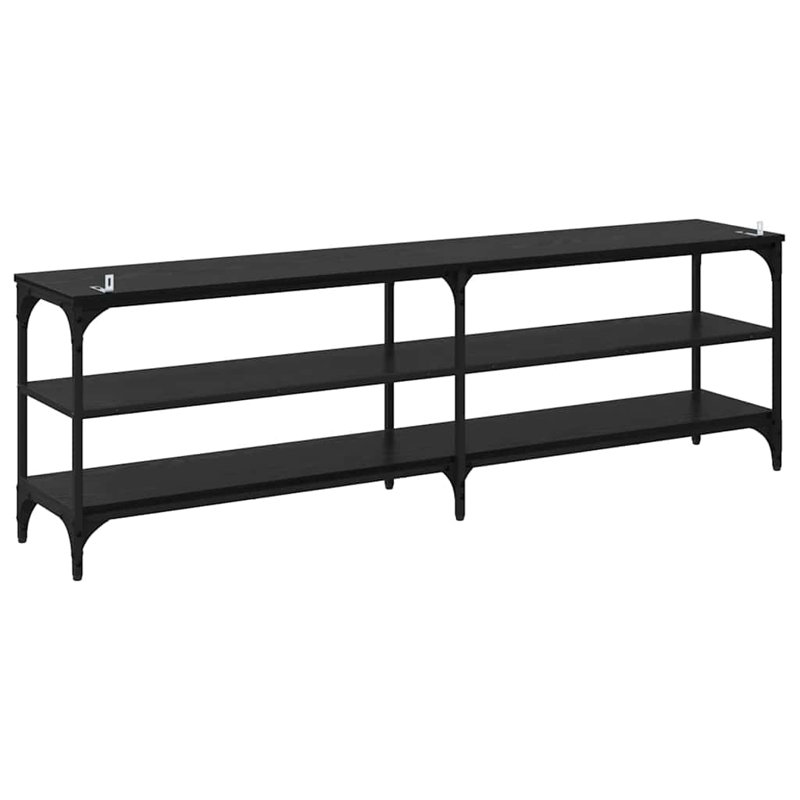 TV Stand, 50cm H x 160cm L x 30cm W, Black Oak