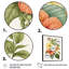 «Blossiming Yellow Retro Hibiscus VI», art floral sur toile-87348207-87348213
