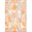 Tapis décoratif floral orange-499963493