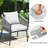 Yanush 4 - Person Patio Dining Set with Rectangular Table , Cushions Included