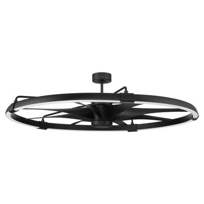 Ventilateur de plafond standard à 8 pales 52 po intérieur / extérieur avec télécommande et ensemble d'éclairage inclus Axel