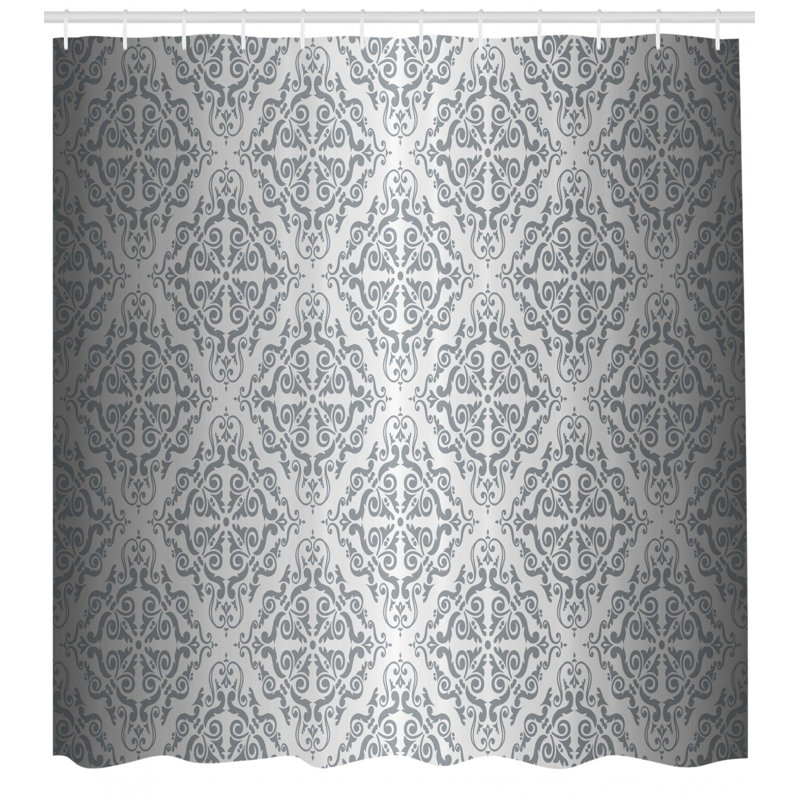 Ensemble de rideau de douche + crochets, H 75 po x l 69 po