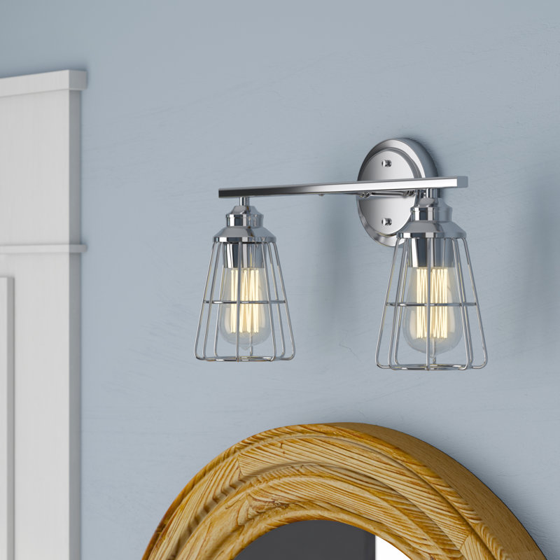 Eliana 2-Light Bathroom Vanity Light, Chrome