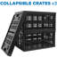 Caisse pliante en plastique de lait