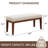 44" W Linen Upholstered Bench with Solid Wood Legs-1358948289