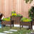 Elevated Wooden Garden Bed With 3 Planter Boxes, Stand For Veggies, Herbs, Flowers. Solid Construction, Good Drainage, 72.5" L X 17.75" W 31.5" H 3 Box Bed, Plant Blossoms. Wood Frame,