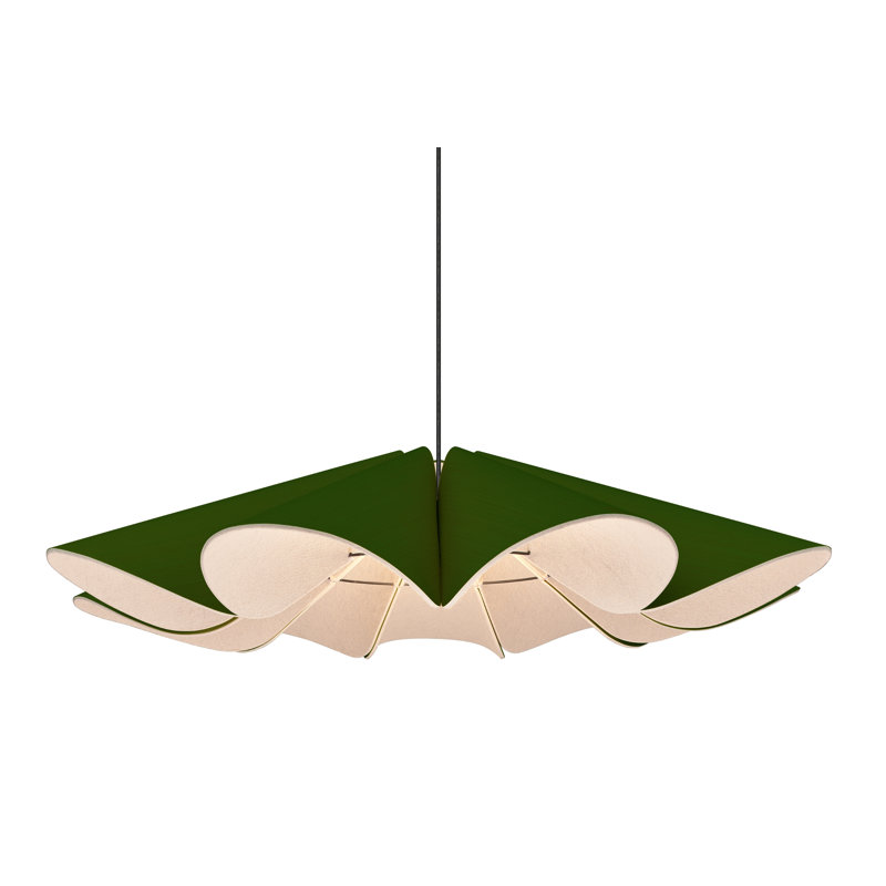 Luminaire suspendu Delfina, Vert