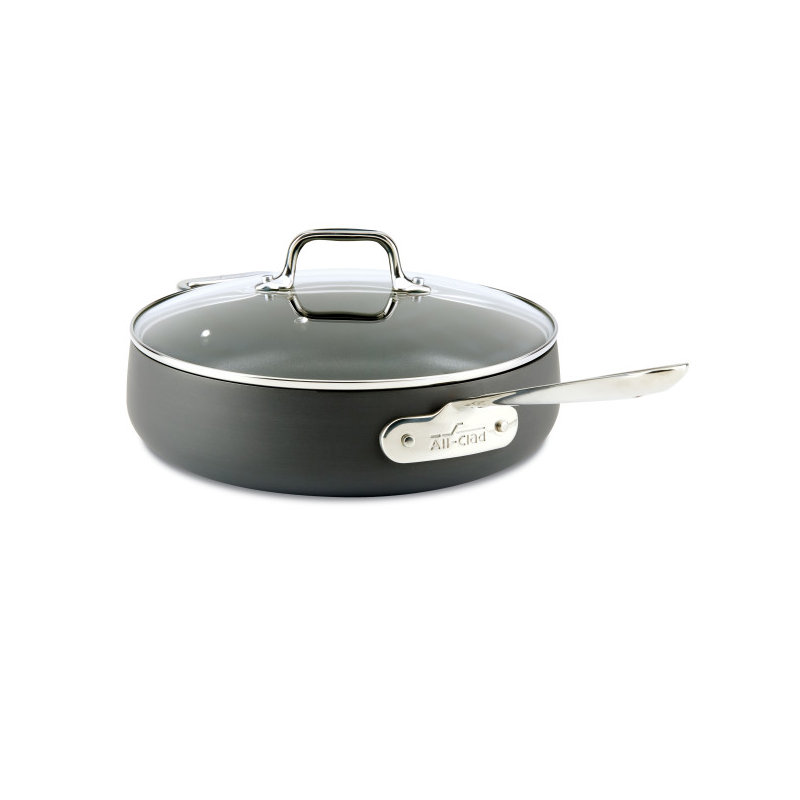 All-Clad Ha1™ Non-Stick Hard-Anodized Aluminum Saucepan with Lid, 4 qt.