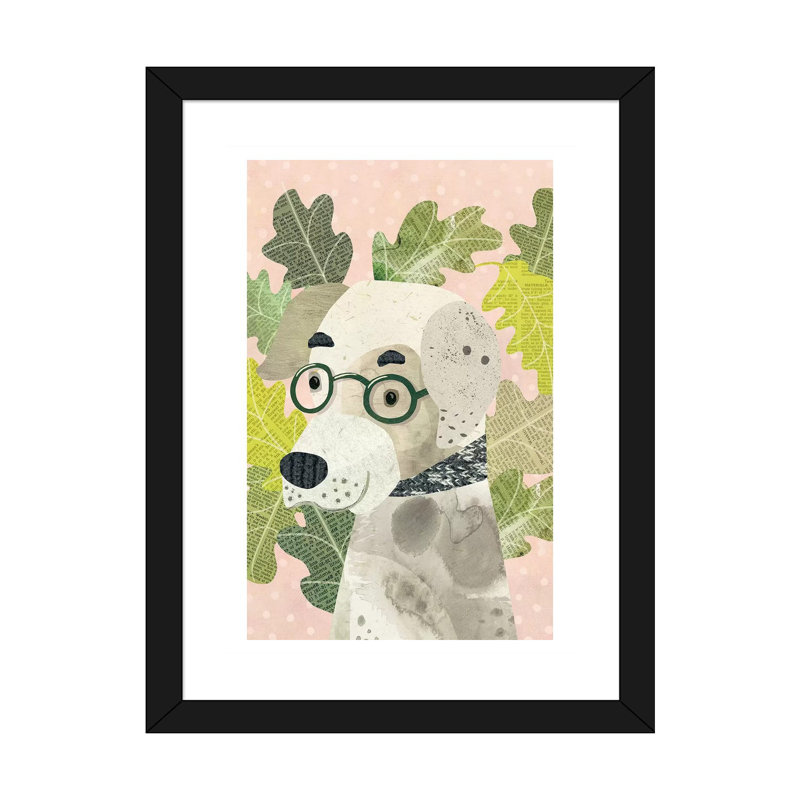«Good Boy» par Laura Watson, reproduction d'impression sur papier, Papier encadré noir, Blanc, H 24 po x l 16 po x P 1 po