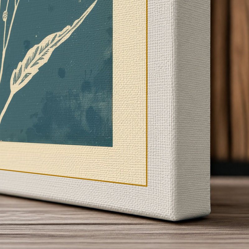 Delicate Blooms Botanical - Wrapped Canvas, 30x20 - 76.2 x 50.8 cm, Cream Border