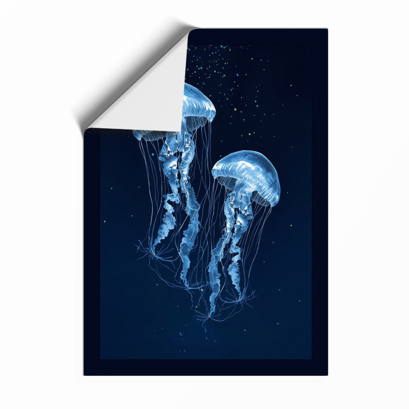 Jellyfish In The Void Coastal - Print, Unframed, A2 - 59.4 x 42.0 cm