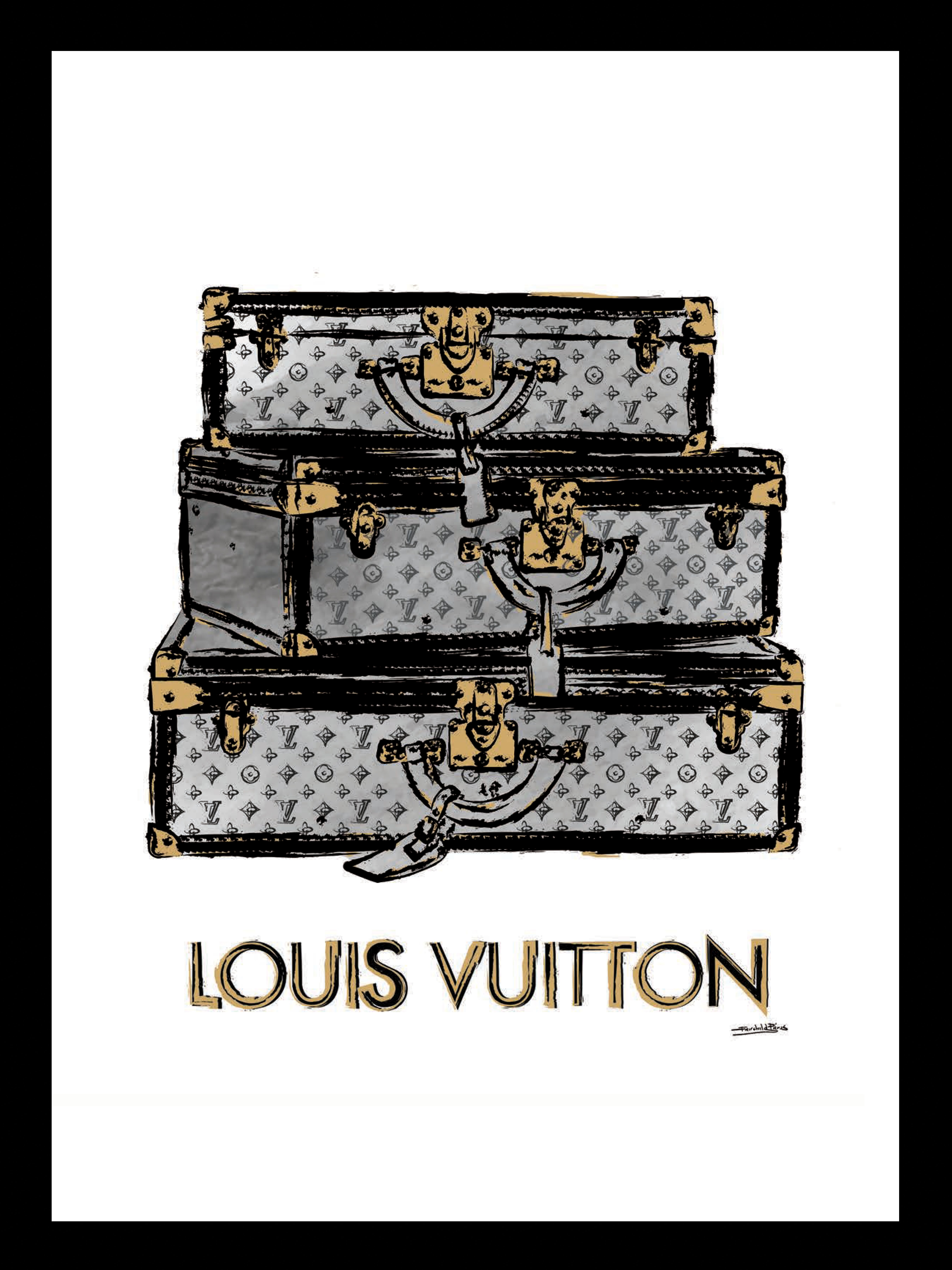 Louis Vuitton Lips 14x18 Framed Print