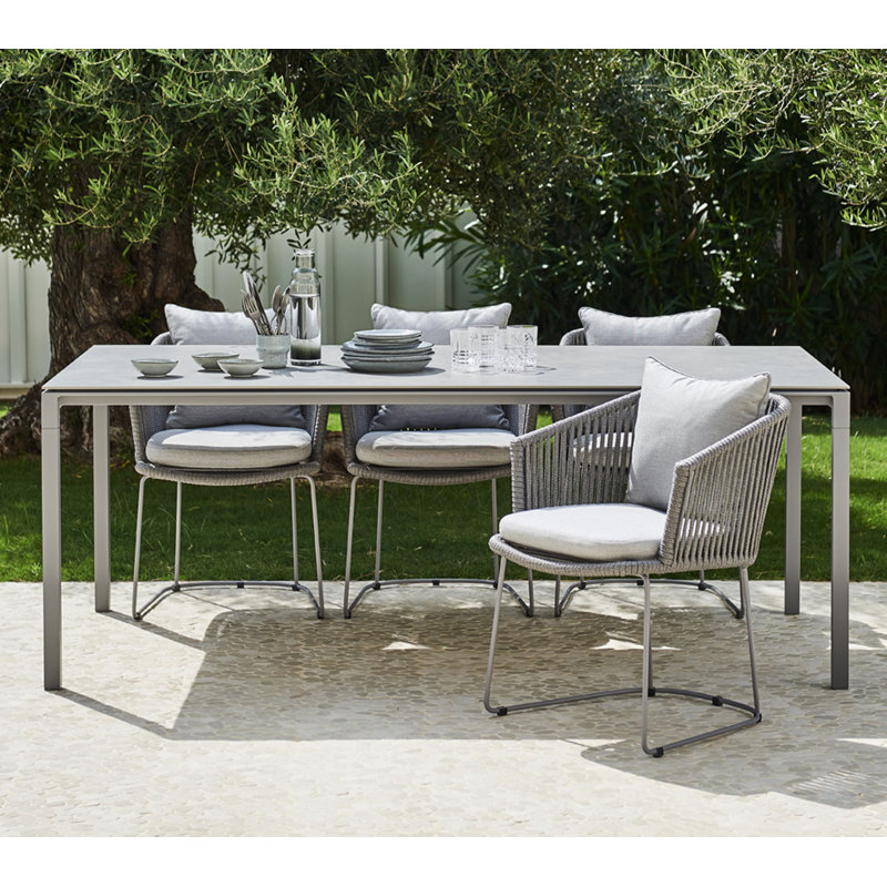 Moments Outdoor Dining Chair Cushion, Gray