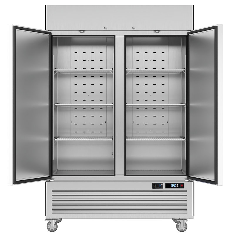 Réfrigérateurs commerciaux en acier inoxydable de 54,4 po W de VEECOOL - 49 pi³