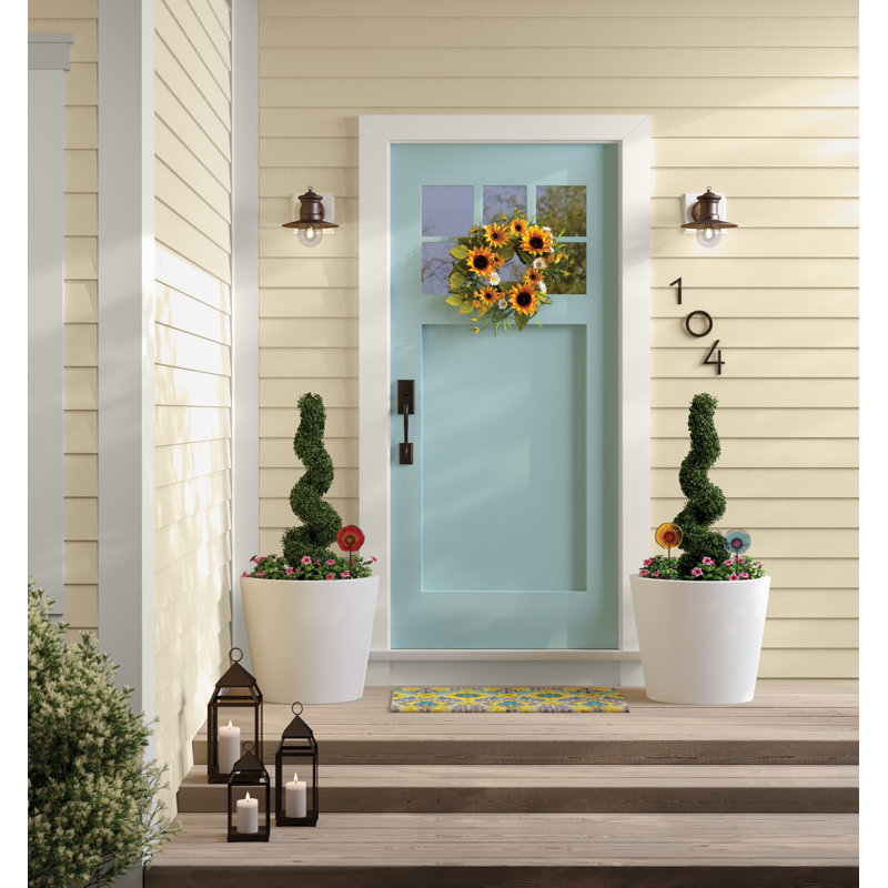 Modern Avalon 4-1/2" H Floating Mount House Number, Aged Bronze, 0