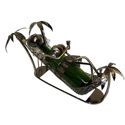Tabletop Wine Bottle Rack in Silver