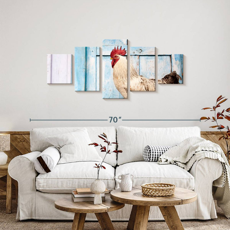 Domesticated Rooster, 24" H x 55" W