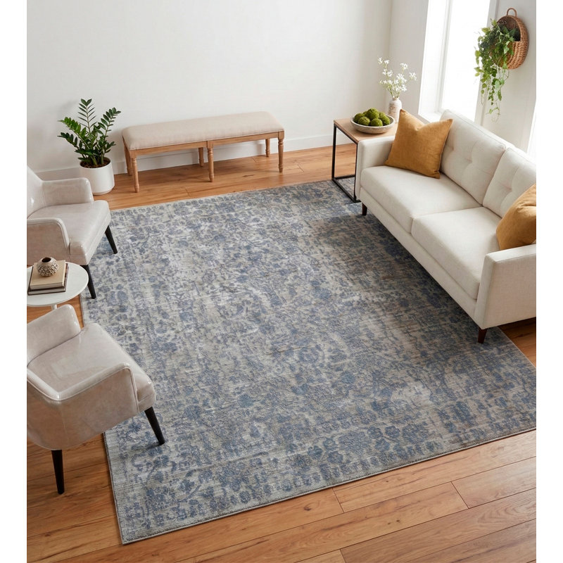 Ebru Area Rug, Rectangle 5' x 7'2"