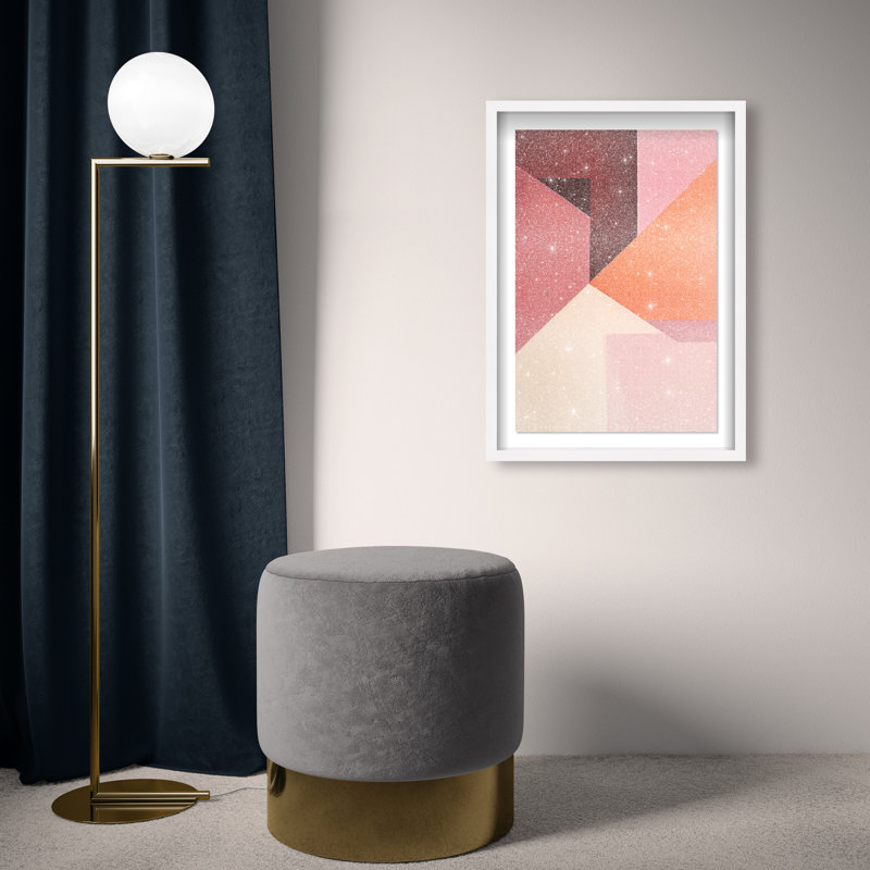 Berry Juice Shadowbox Abstract Print by Oliver Gal, Black Frame, 10 x 15, 25.5"H x 17.5"W, White Frame