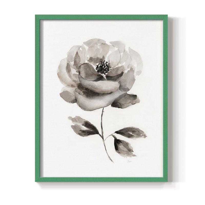 Grace I, reproduction encadrée - bois massif, Vert, H 10 po x l 8 po