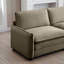 Canapé en velours côtelé