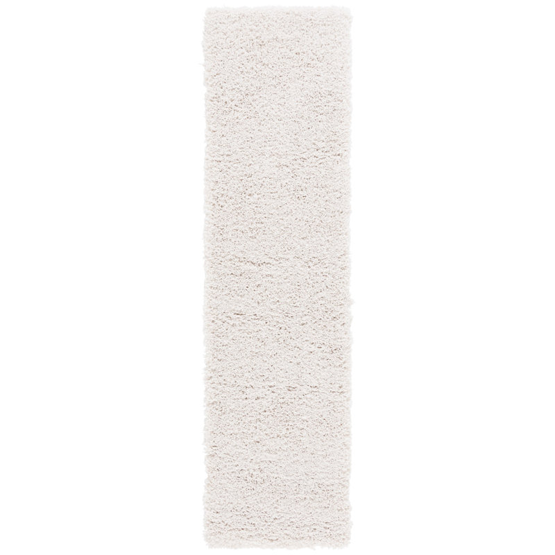 Luxe Shag Hand Tufted/ Hooked Performance Solid Color Rug, Runner 2'3" x 8'