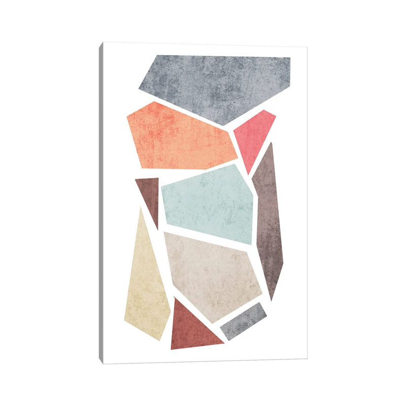 Geometric Shapes IV by Irena Orlov - 1 Piece Wrapped Canvas Painting, 66.04 cm H x 45.72 cm W x 1.91 cm D