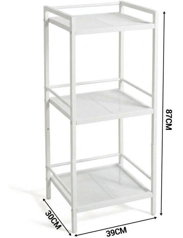 3 Tier Bathroom Shelf Freestanding, Ladder Shelf for Storage, Space-Saving Bathroom Storage Shelves, Multifunctional Storage Rack for Living Room Bedroom Kitchen Office