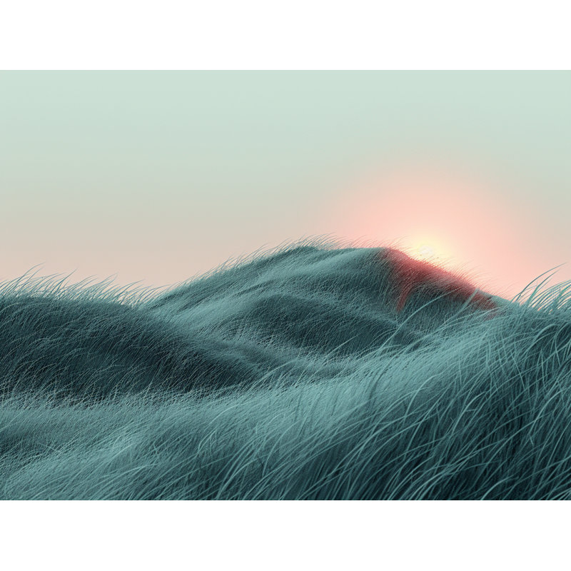 Dune Landscape Sunset Room Darkening Curtain Pair, 40" W x 54" L