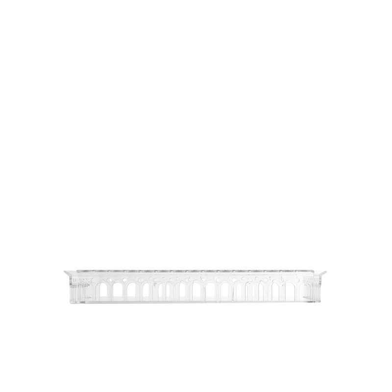 Piazza Decorative Tray, Crystal
