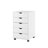5 Drawer Chest File Cabinet, Wooden Storage Filing Cabinet with Wheels, Office File Cabinet, Office Alex Drawers for File storage-2010742212