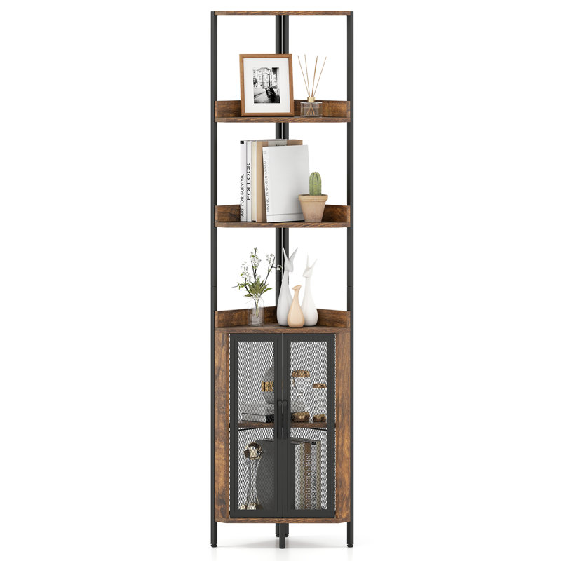 170cm H x 32cm W Metal Book Cabinet Bookcase