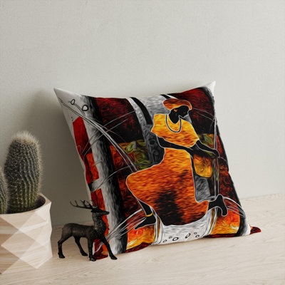 Coussin lavable de qualité supérieure, 17,0 x 17,0 pouces, 50% coton / 50% polyester, rembourrage en silicone, fermeture à glissière dissimulée | Doux, confortable et repassable | Parfait pour la décoration intérieure, le salon et la chambre à cou