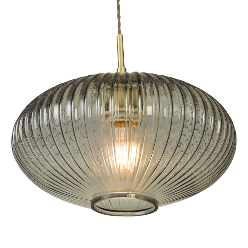 Chantoria 1 - Light Pendant, Antique Brass, Black