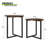 Ambau Modern 2 PCS Round Coffee Table Sofa End and Side Tables for Living Room, Stylish Centre Table for Home