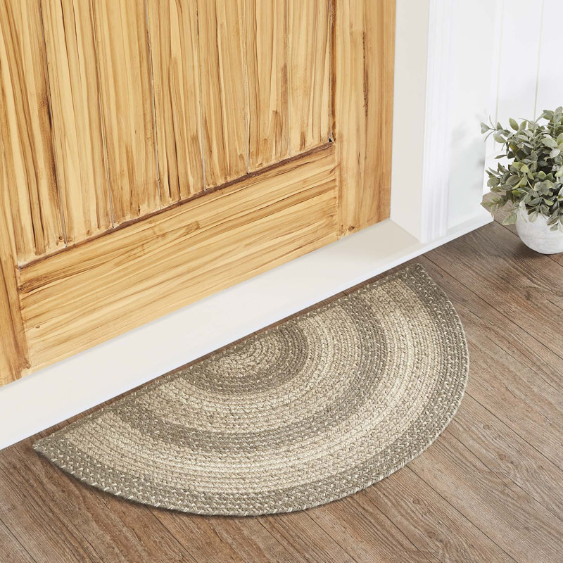 Amadus Geometric Indoor Rug, Half Circle 1'4" x 2'9"