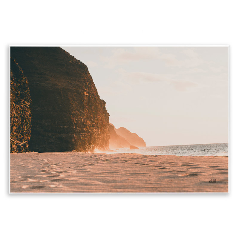 Art mural Hawaiian Glow Shoreline par Max Blakesberg Studios, H 10 po x l 15 po