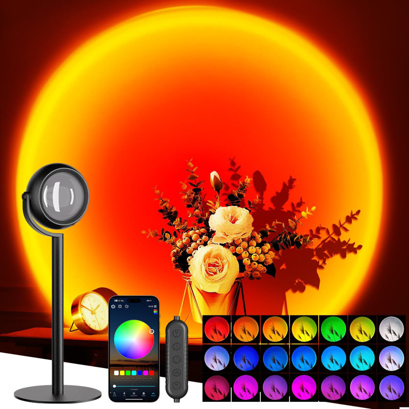 Upgraded Sunset Lamp Projector with App Control