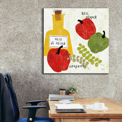 «Italiano Peppers» par Sue Schlabach, estampe numérique sur toile