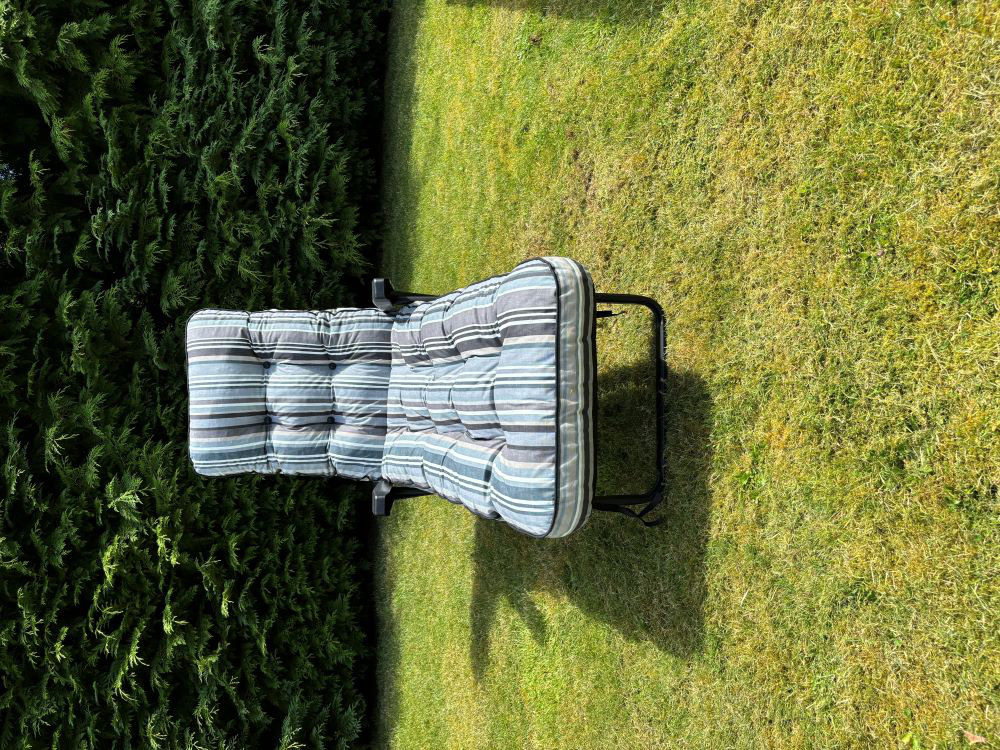 Cersten Steel Outdoor Reclining Garden Chair