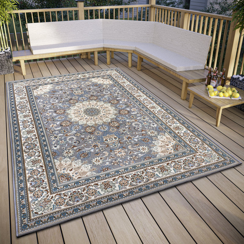 Flair Flatweave Blue/Brown Recommended Use Rug, Rectangle 200 x 285cm